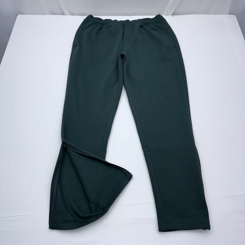 Adidas Fleece Ankle Zip Sweatpants‎ Tapered Leg Mens Large Athletic Jogger Pants